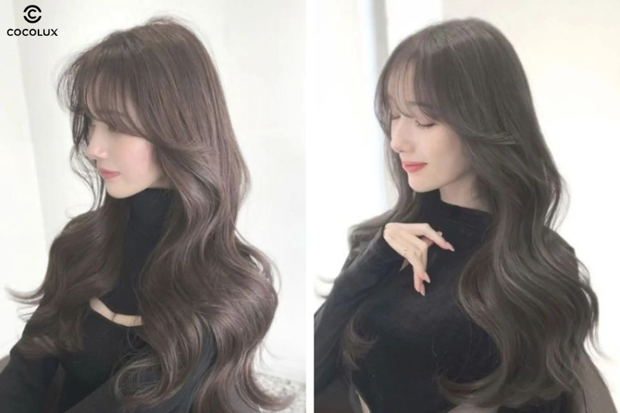 Mái tóc uốn chữ S mềm mại, quyến rũ, tạo độ chuyển động tự nhiên cho tóc