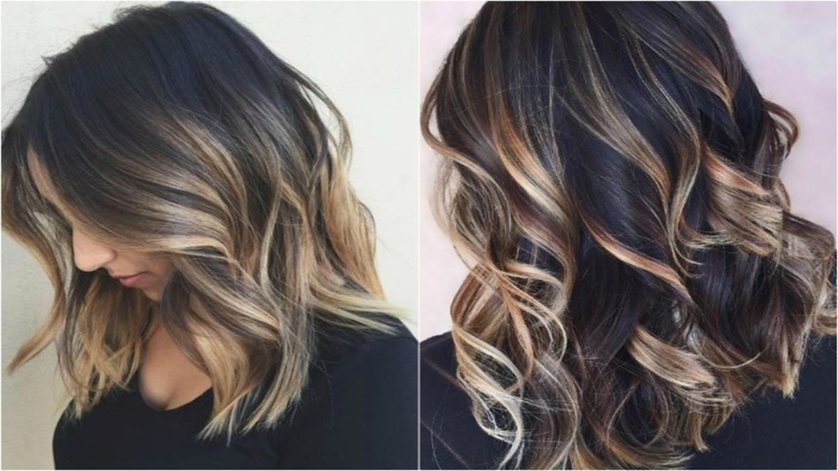 Màu tóc đen nhuộm Ombre, phong cách hack tuổi ấn tượng