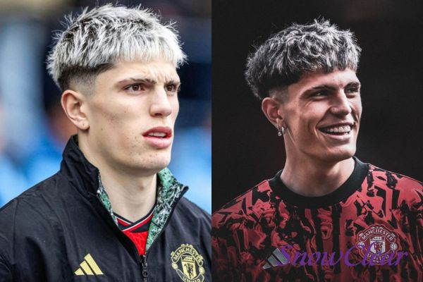 Mẫu tóc French Crop textured tạo độ phồng tự nhiên cho Garnacho