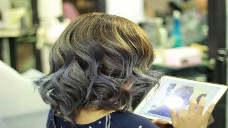 Mẫu tóc ngắn bob cá tính do Amida Hair thực hiện, nổi bật tại Sài Gòn