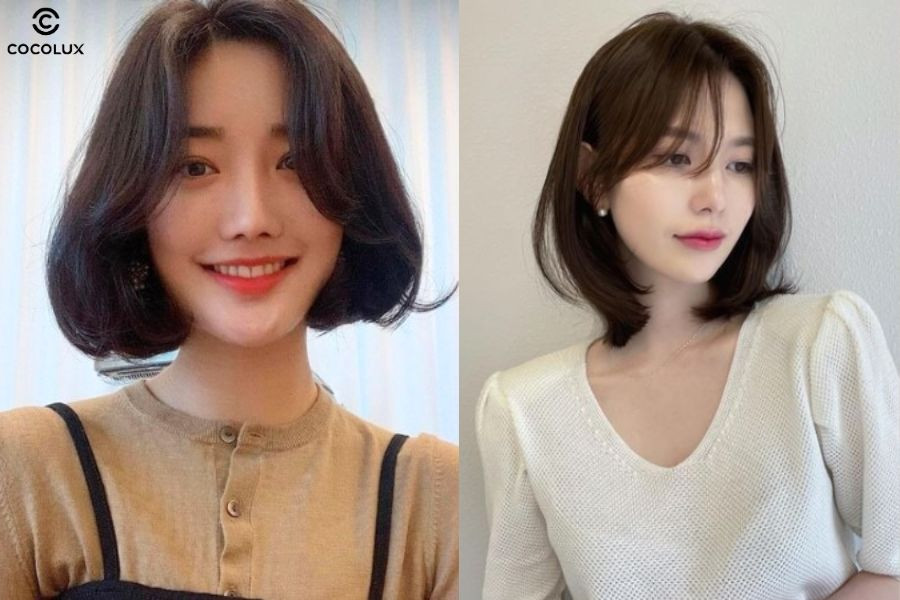 Mẫu tóc ngắn đẹp cho nữ cho mặt dài