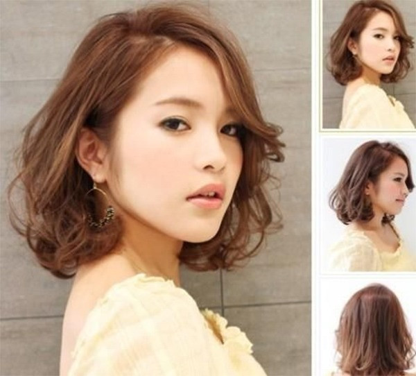 Mẫu tóc ngắn xoăn sóng đẹp mái dài đầy cuốn hút và phong cách