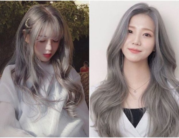 Màu xám khói trầm tôn da, phù hợp với các kiểu tóc ngắn