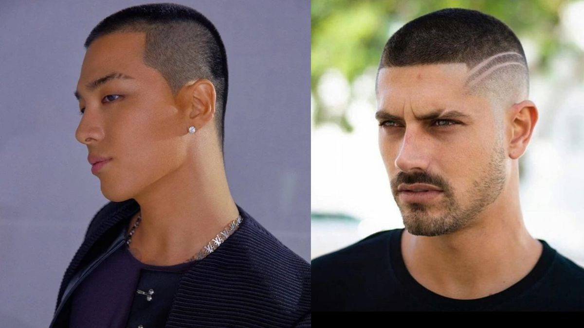 Mô tả ảnh: Biến thể tóc 3 phân kết hợp với kiểu Mohican táo bạo