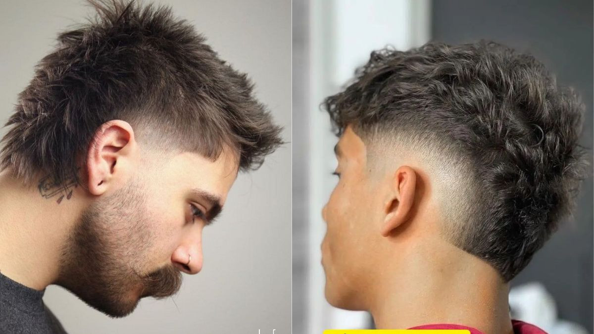 Mullet tóc ngắn nam kiểu fade gọn gàng