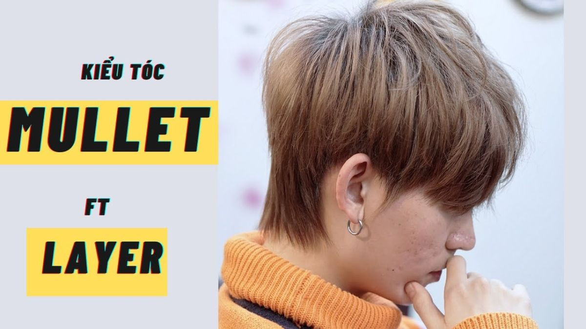 Mullet tóc ngắn nam layer tạo độ bồng bềnh tự nhiên