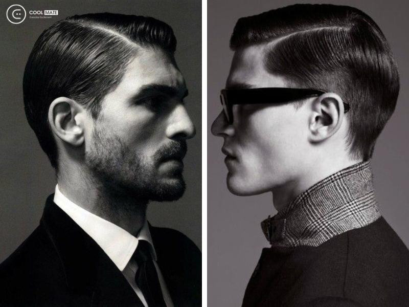 Nam giới với kiểu tóc Side Part Slick Back chia ngôi tinh tế