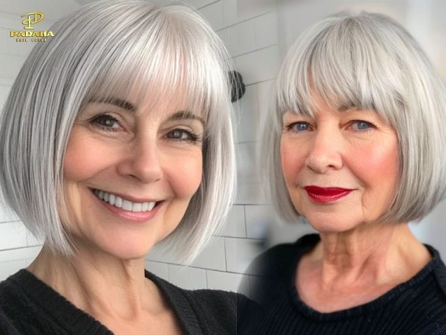 Người phụ nữ với kiểu tóc bob mái bằng thanh lịch