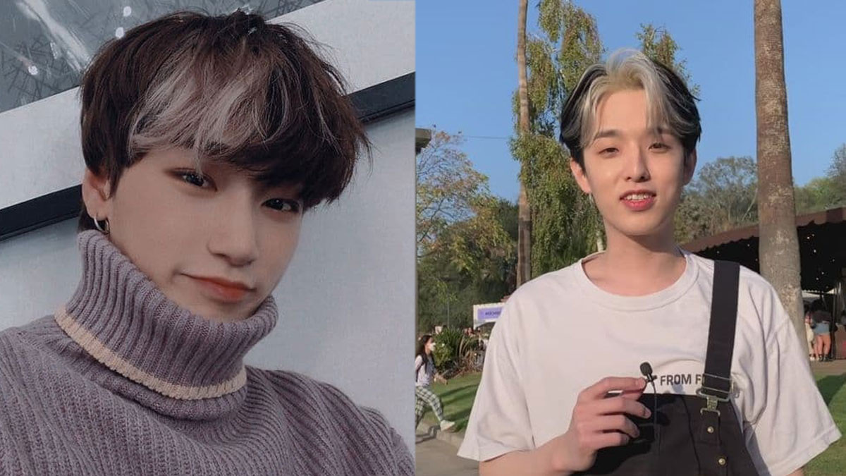 Nhuộm highlight tóc ngắn nam màu trắng thời thượng, phong cách