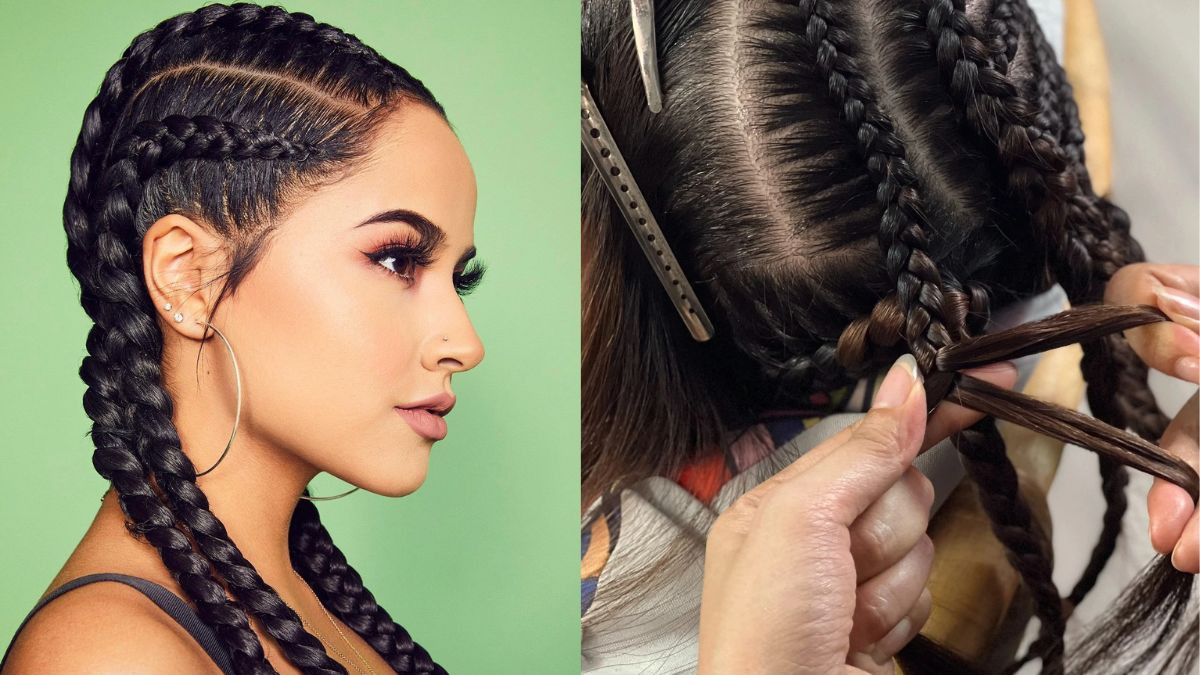 Tết tóc ngắn hai bên Cornrow