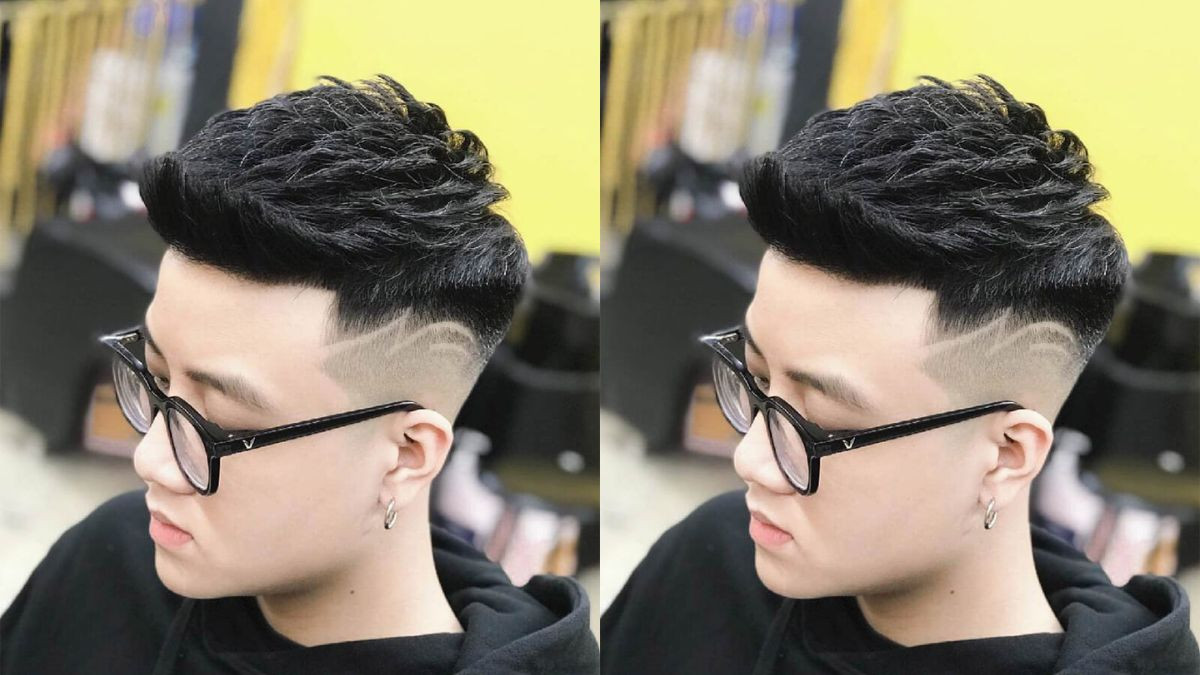 Textured short quiff với nhiều lớp tóc được tạo kiểu để tạo kết cấu phong phú, mang lại vẻ ngoài phóng khoáng và cá tính.