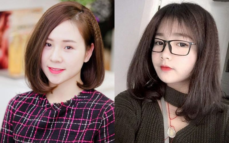 Tóc bấm giúp gương mặt tròn trở nên thon gọn