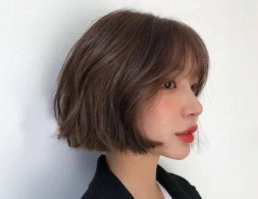 Tóc bob ngắn chạm cằm làm thon mặt