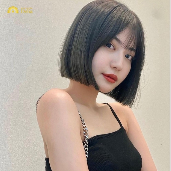 Tóc bob ngắn hiện đại, cá tính, dễ dàng phối hợp nhiều phong cách, là kiểu tóc nữ được ưa chuộng năm 2024.