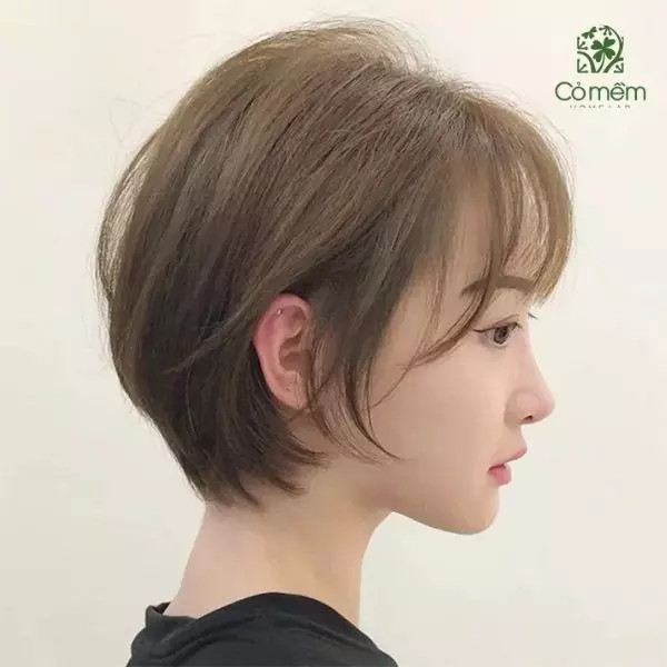 Tóc bob tỉa layer hiện đại cho mặt tròn