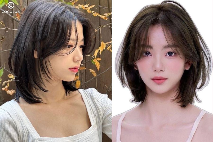 Tóc bob uốn phồng tăng độ dày cho tóc mỏng