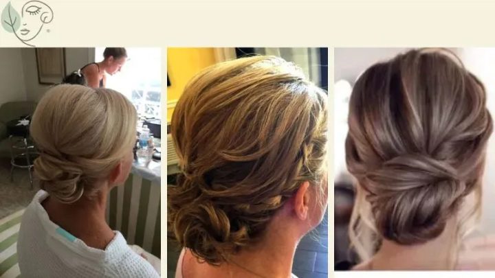 Tóc búi thấp nữ tính cho bà sui