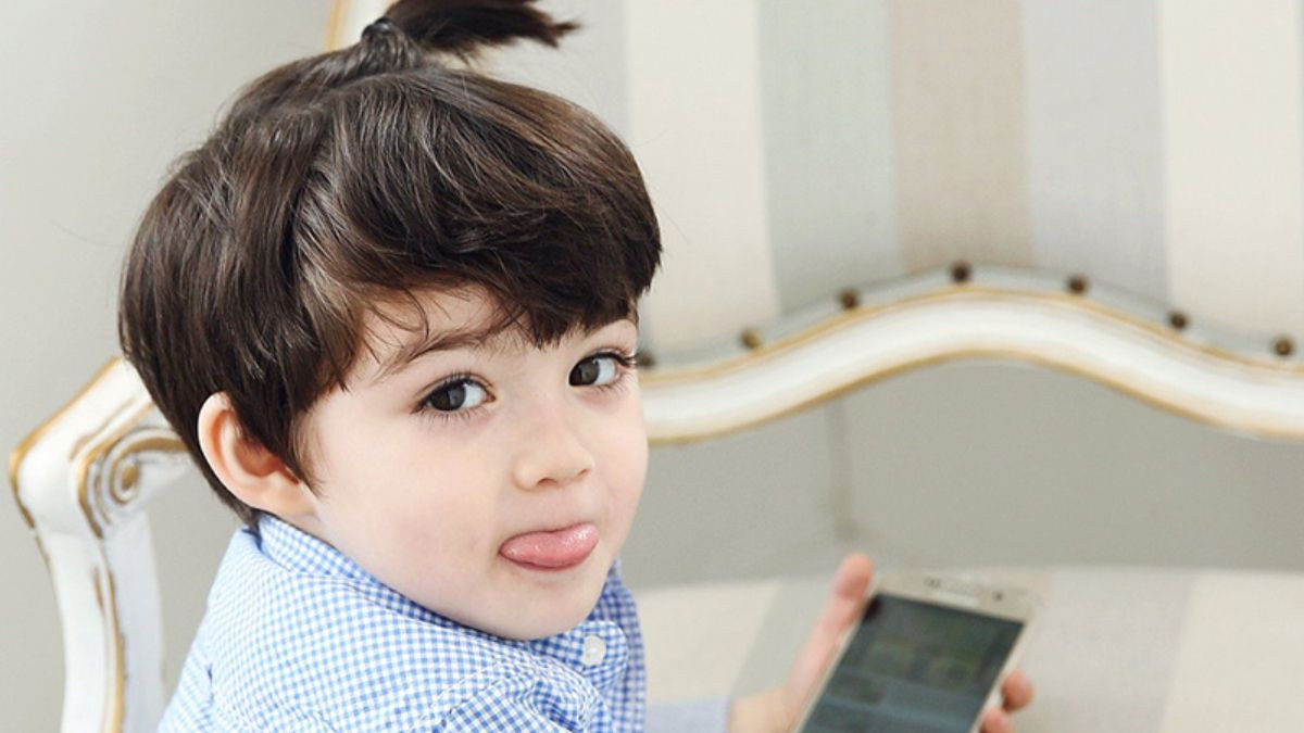 Tóc cột cho bé trai