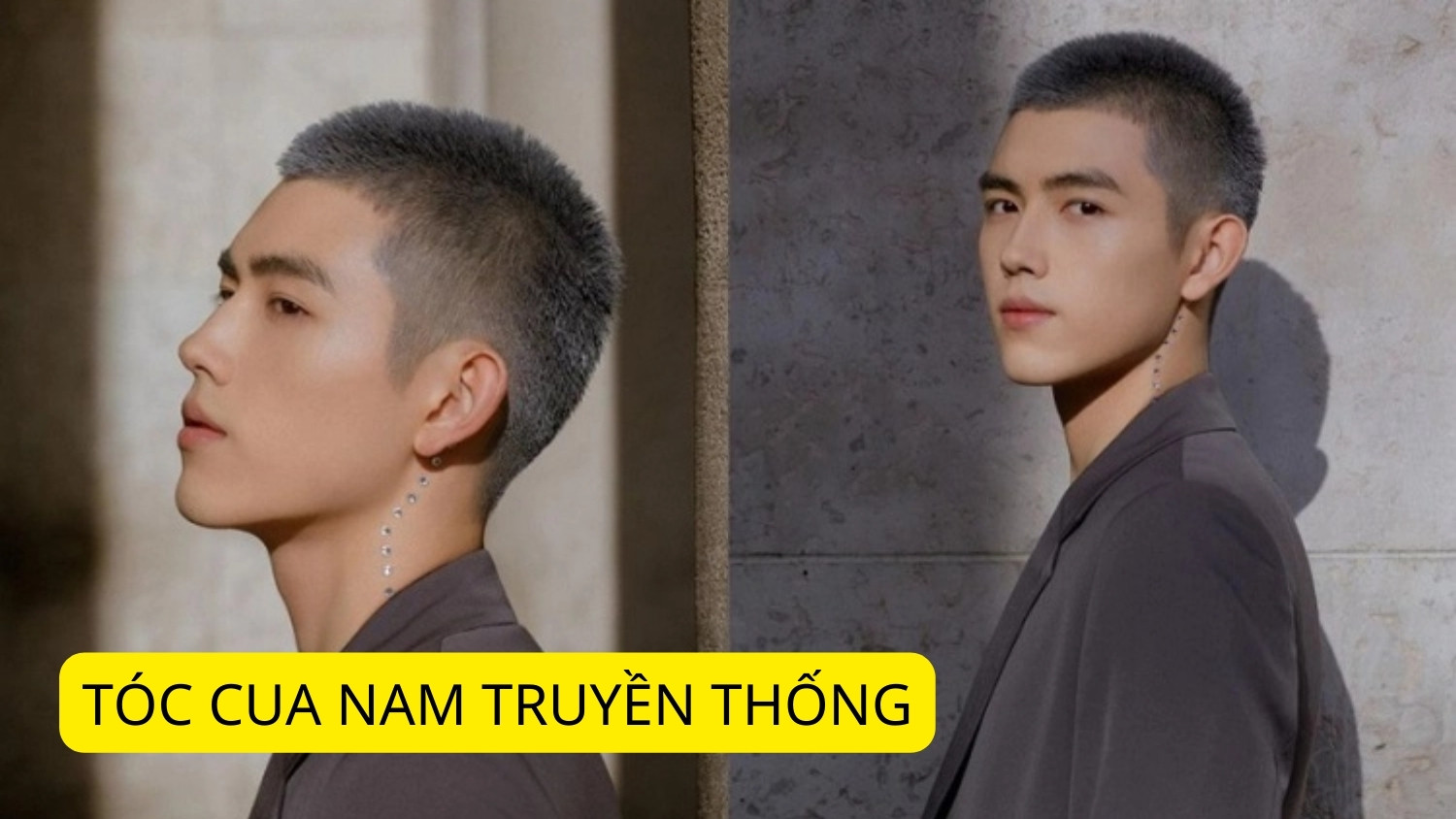 Tóc cua nam truyền thống gọn gàng