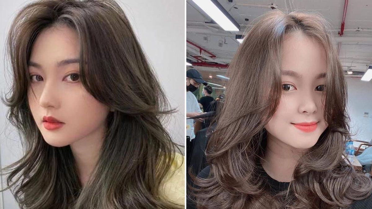 Tóc dập xù kết hợp mái bay Hàn Quốc, che khuyết điểm khuôn mặt