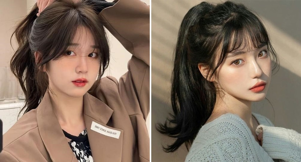 Tóc layer mái thưa dễ thương