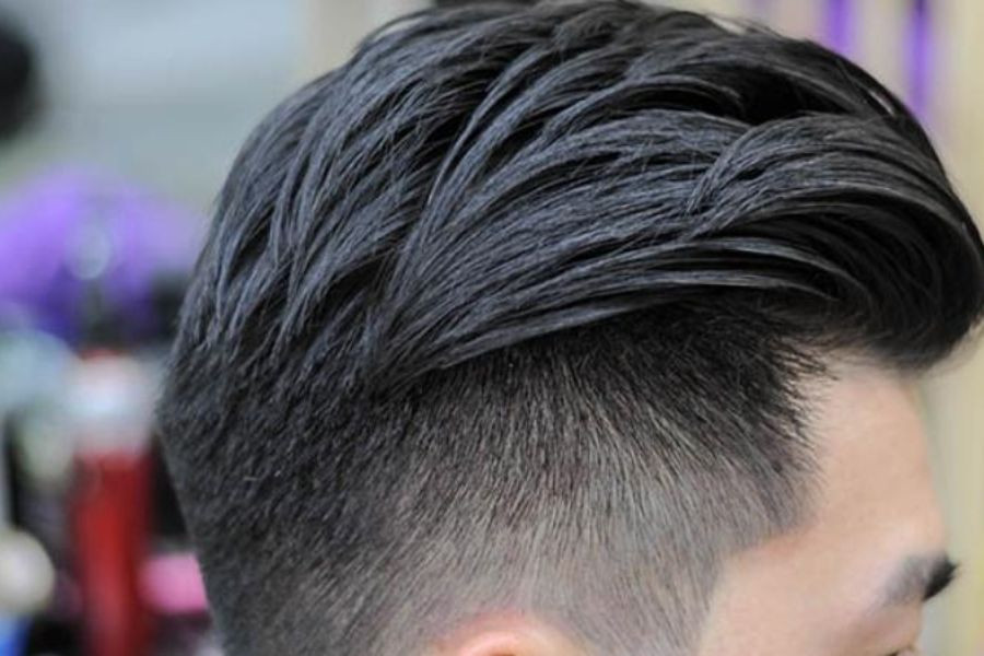 Tóc layer nam học sinh Undercut vuốt dựng