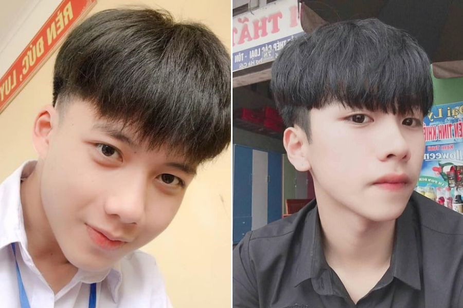 Tóc layer nam ngắn kiểu úp tô thời trang, không lỗi thời