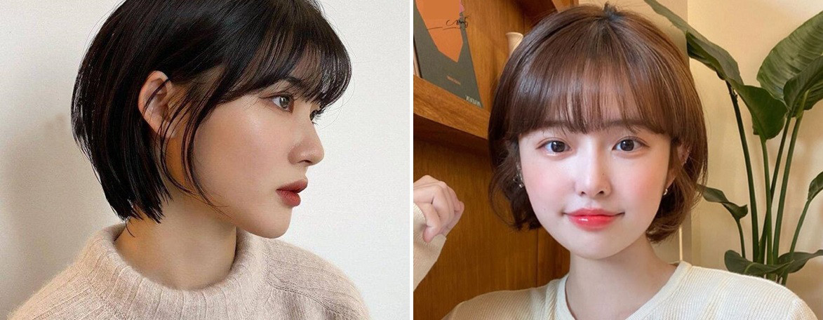 Tóc layer nữ tự nhiên kiểu đầu nấm cá tính