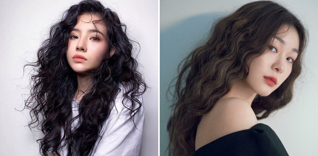 Tóc layer nữ tự nhiên uốn xoăn lơi bồng bềnh