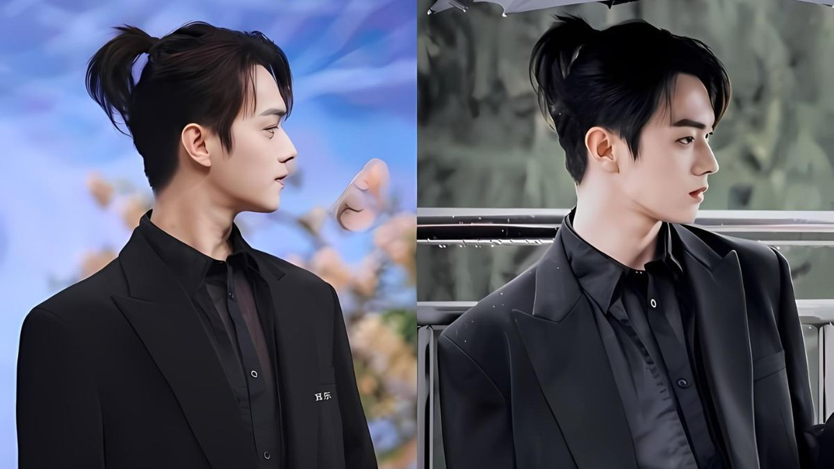 Tóc nam buộc đuôi gà