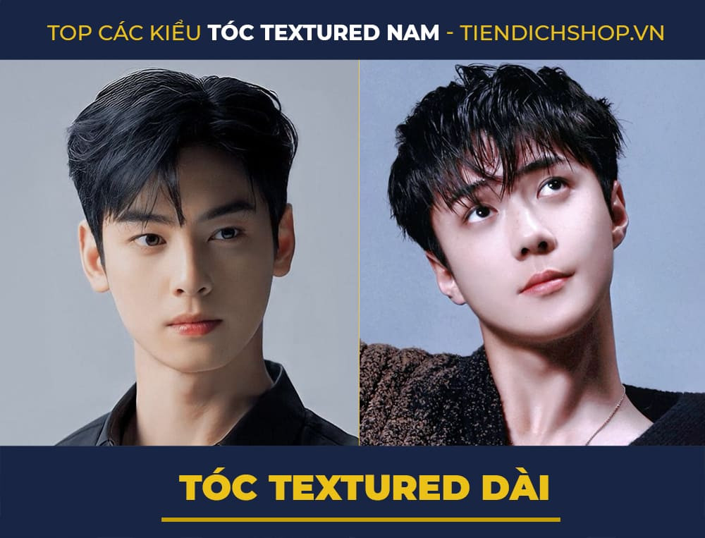 Tóc nam Textured dài