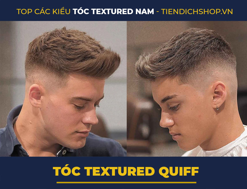 Tóc nam Textured Quiff