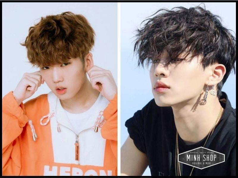 Tóc nam uốn xoăn mì tôm tạo phồng