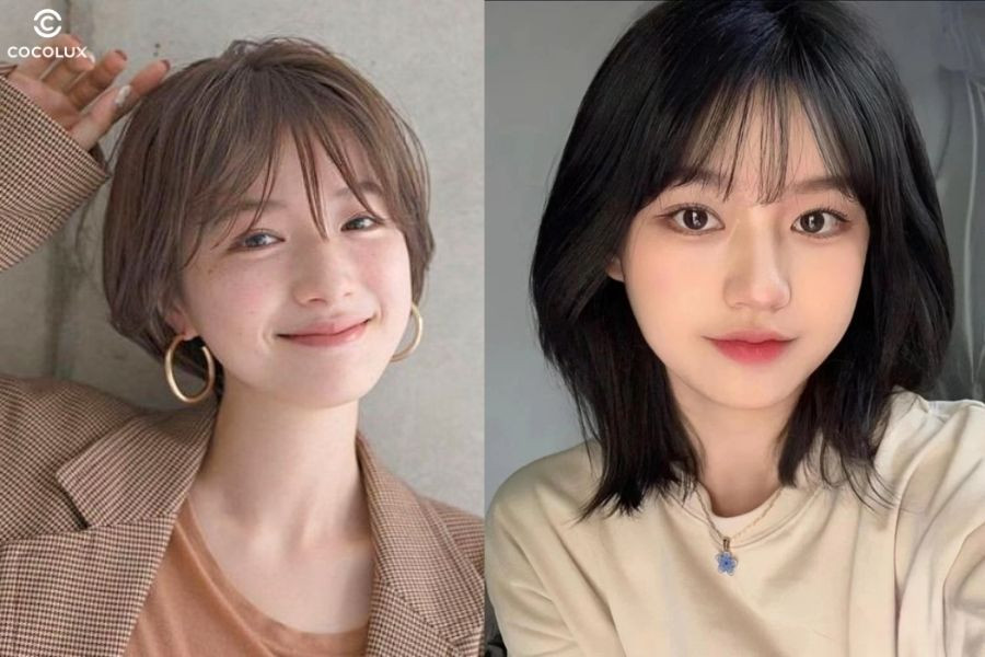 Tóc ngắn cho nữ đẹp với mặt vuông trông mềm mại hơn