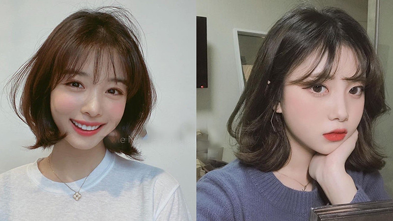 Tóc ngắn gợn sóng nhẹ nhàng cho mặt tròn béo, giúp khuôn mặt thanh thoát