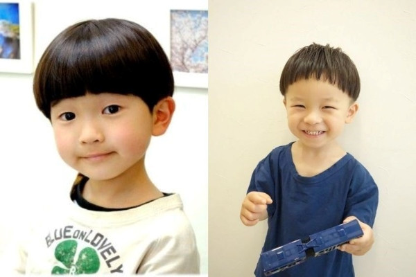 Tóc ngắn kiểu Nhật Bản nhẹ nhàng tự nhiên cho trẻ em nam