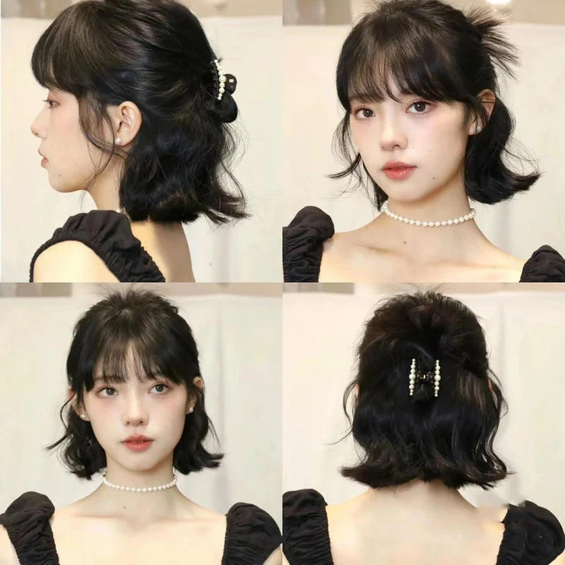 tóc ngắn mái thưa trẻ trung