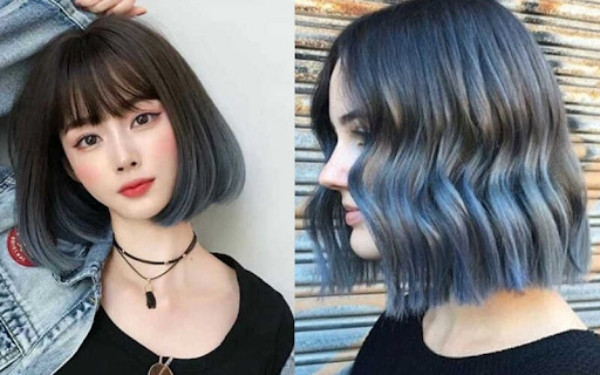 Tóc ngắn nhuộm highlight độc đáo, tạo điểm nhấn