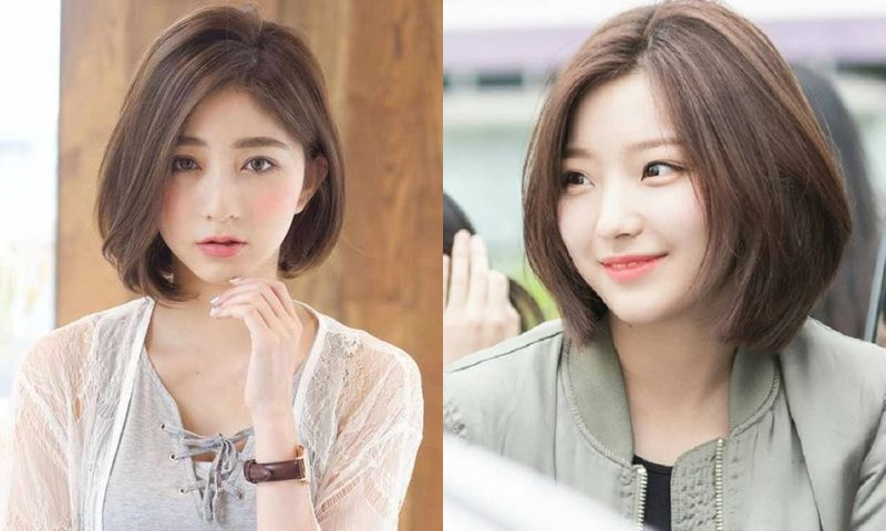 Tóc ngắn nữ bob layer duỗi phồng giúp tóc dày hơn