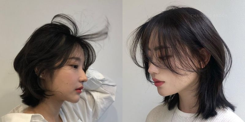 Tóc ngắn nữ bob layer mullet phong cách