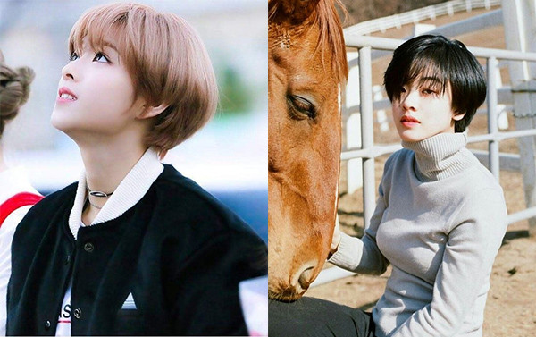 Tóc ngắn pixie cho mặt tròn uốn xoăn nhẹ nhàng