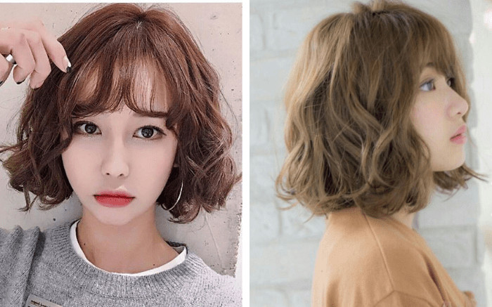 Tóc ngắn uốn xoăn hippie phóng khoáng