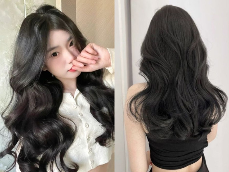 Tóc ngang lưng 2024 uốn xoăn lơi nhẹ nhàng