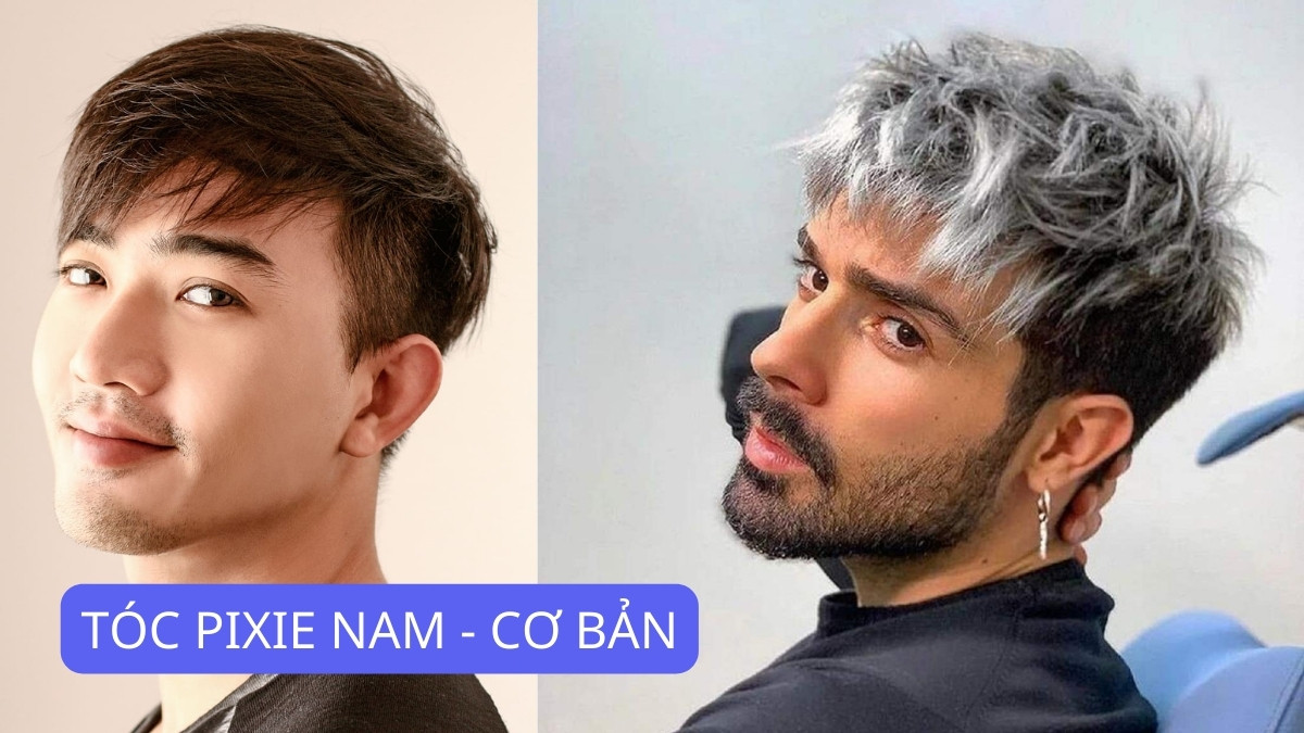 Tóc Pixie nam cơ bản gọn gàng