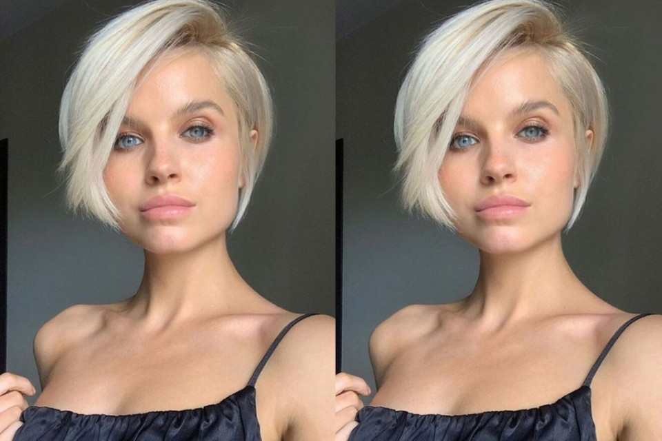 Tóc pixie uốn phồng quyến rũ, sang chảnh