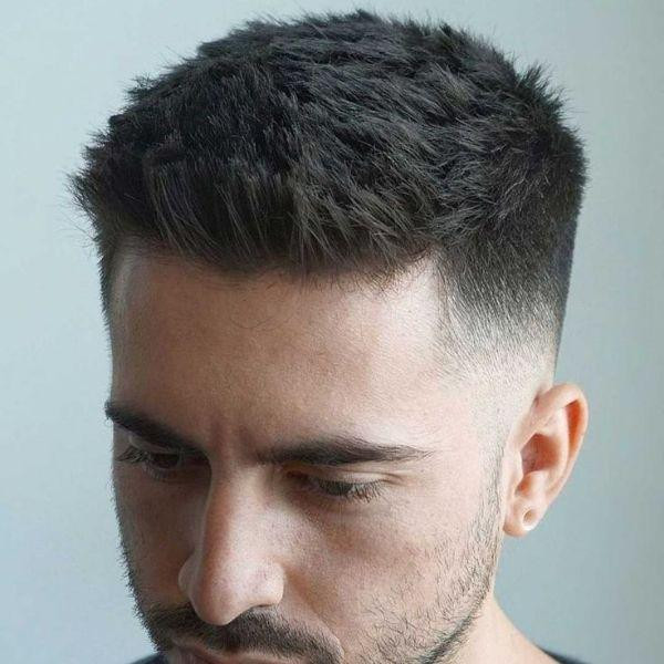 Tóc short quiff mái dài và mái ngắn