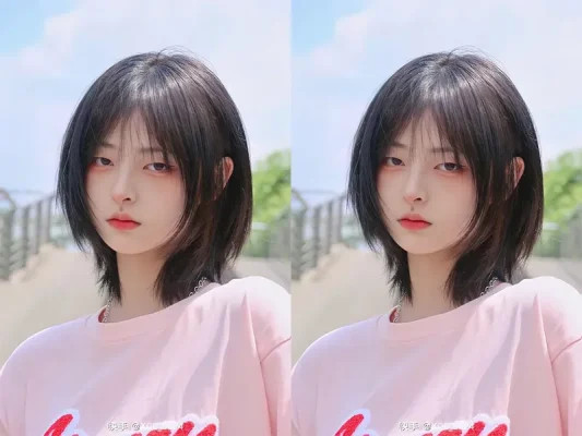 Tóc tém layer cho mặt tròn béo