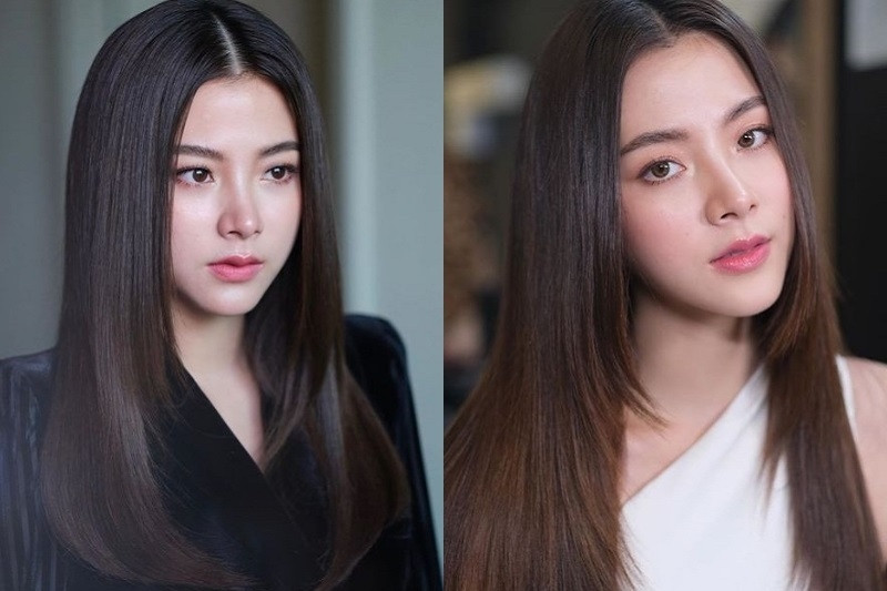 Tóc tỉa lá hai tầng cho mặt trái tim
