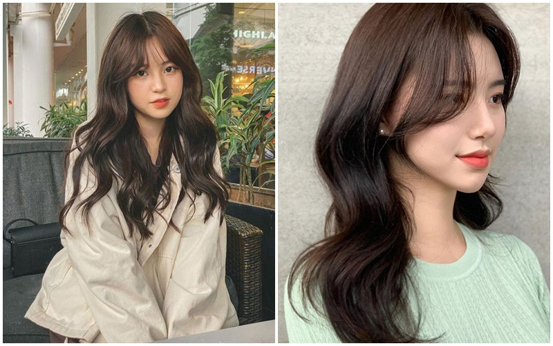 Tóc uốn layer gợn sóng nhẹ nhàng