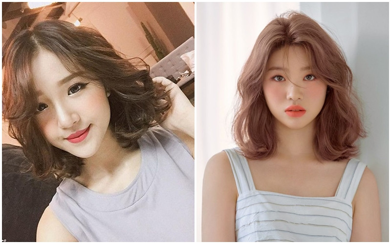 Tóc uốn layer lơi ngắn thời thượng